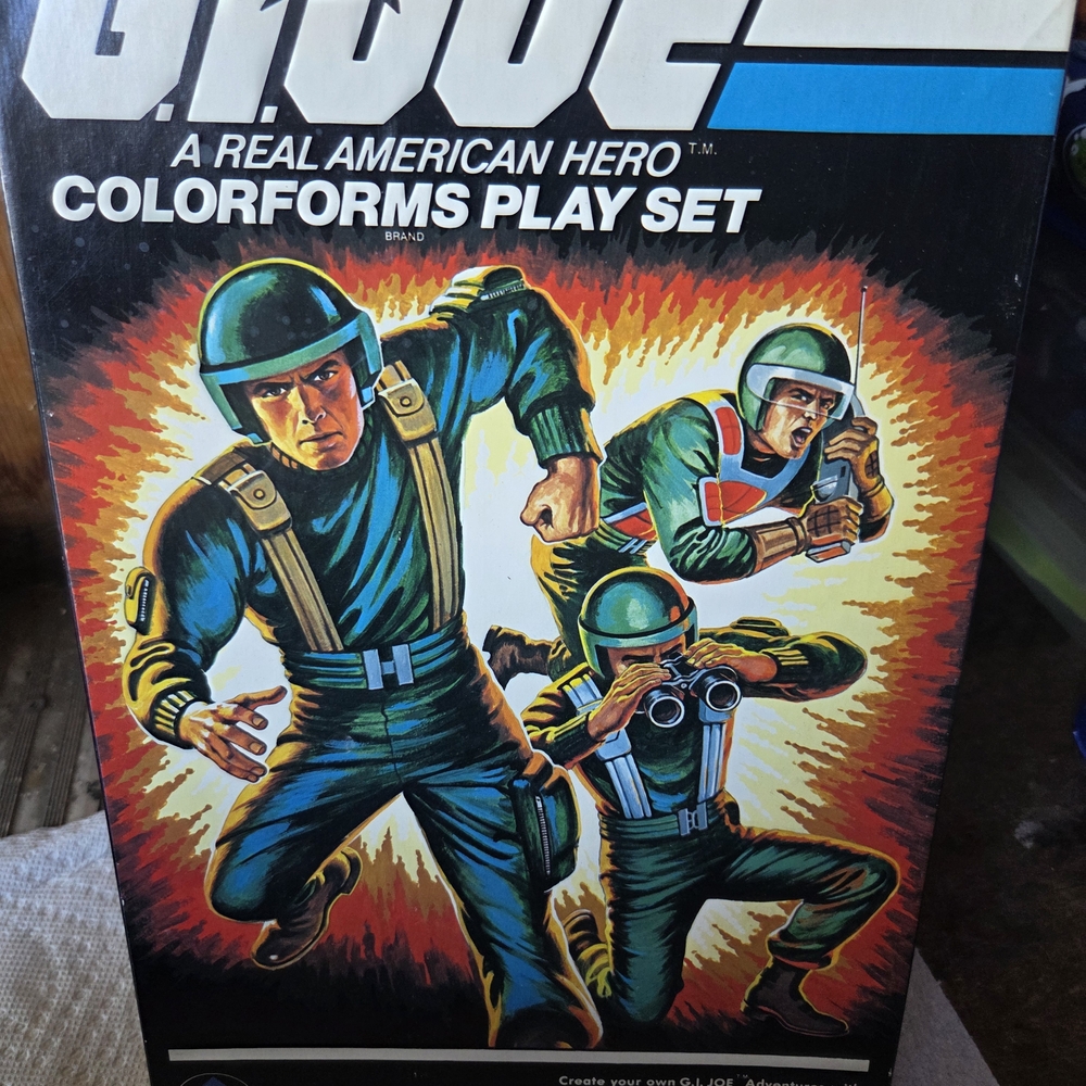 G.I. Joe Colorforms Play Set - Black, Green, Blue